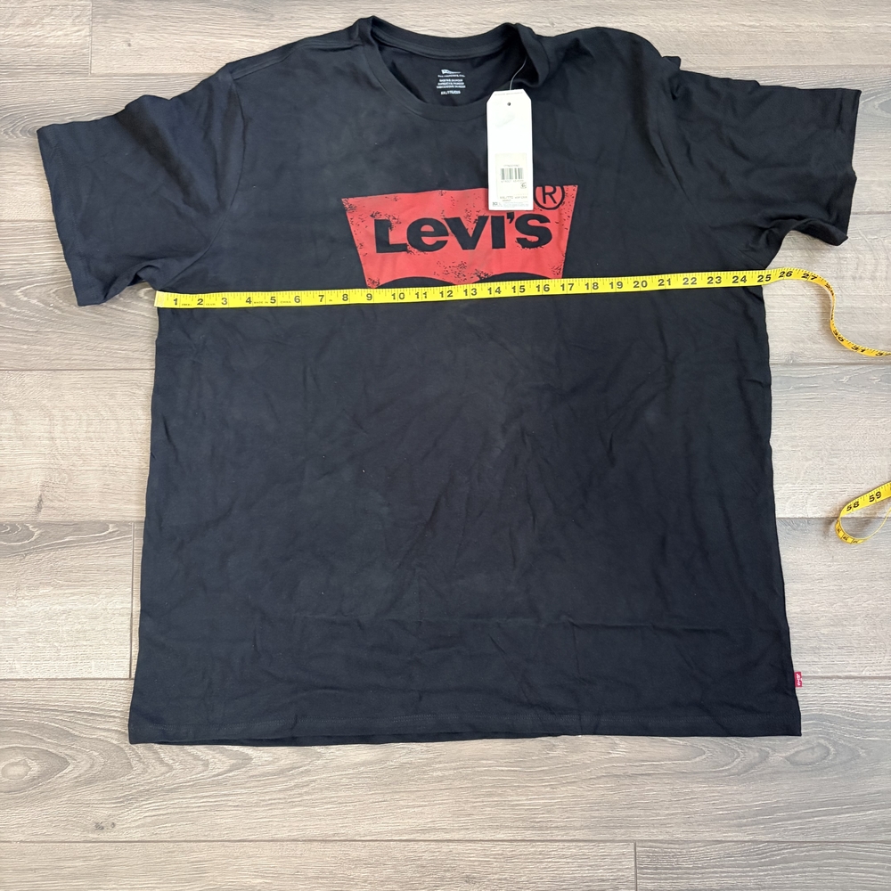 Levi's Black T-Shirt with Red Logo Box